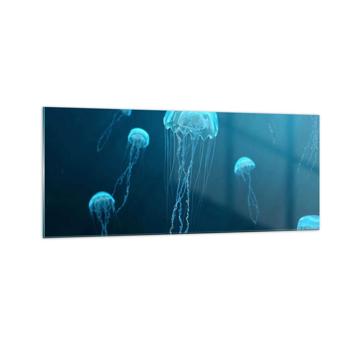 Quadro su vetro - La danza oceanica - 100x40 cm