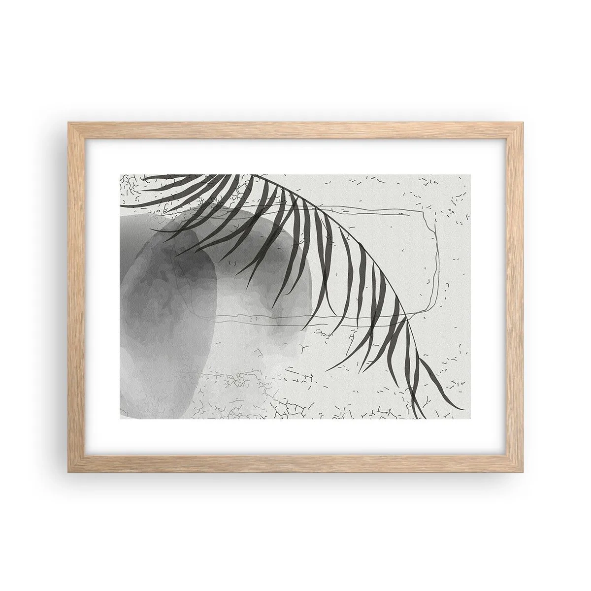 Poster in cornice rovere chiaro - La delicata esoticità della natura - 40x30 cm