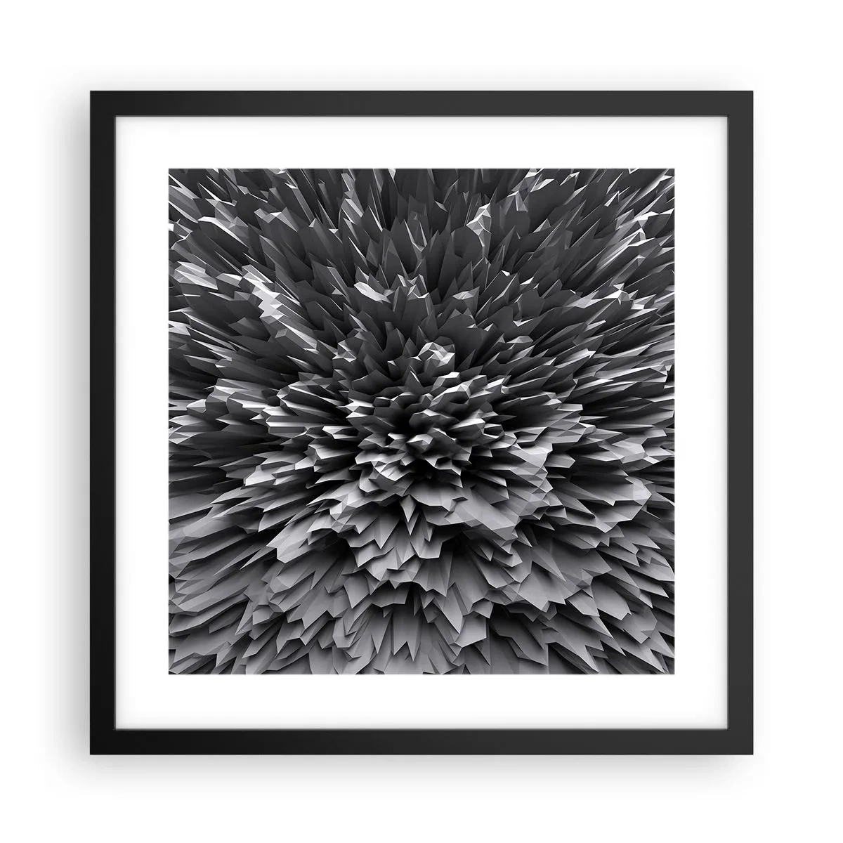 Poster in cornice nera - Spigolosità massima - 40x40 cm