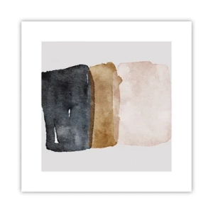 Poster - Composizione di colori della terra - 30x30 cm