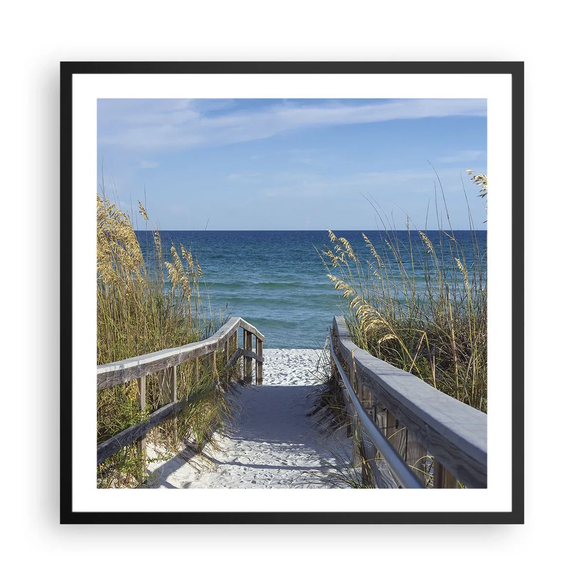 Poster in cornice nera - Al sole, al vento - 60x60 cm