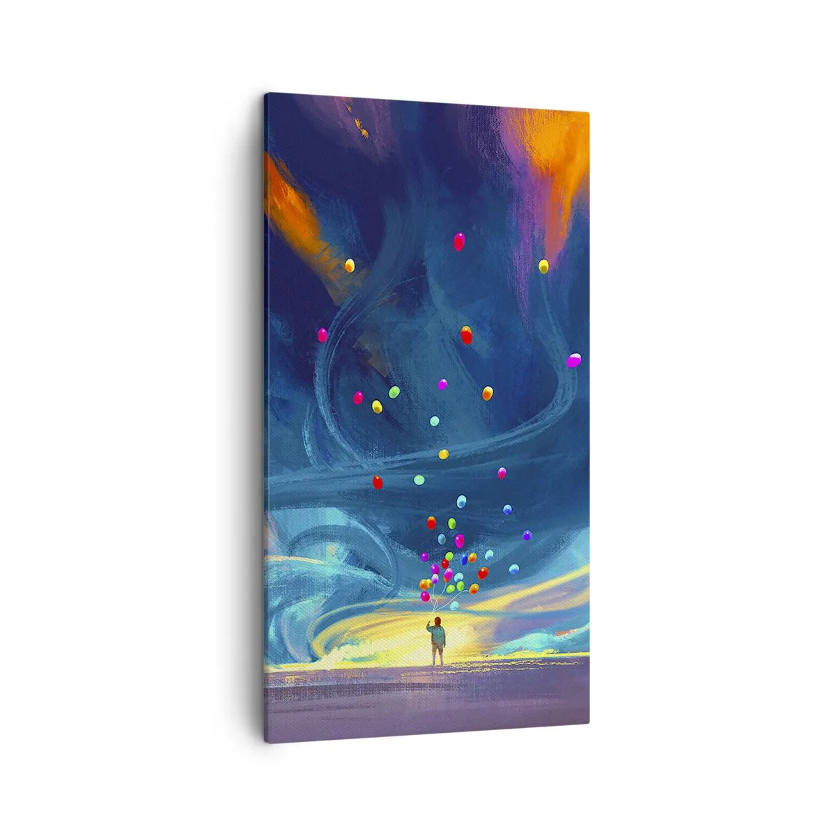 Quadro su tela - Stampe su Tela - Sul vento blu - 45x80 cm