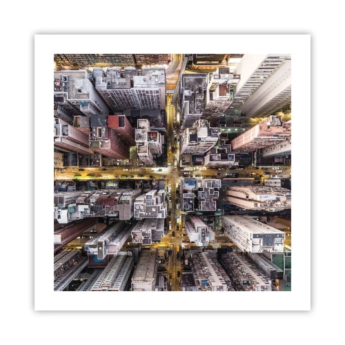 Poster - Saluti da Hong Kong - 50x50 cm