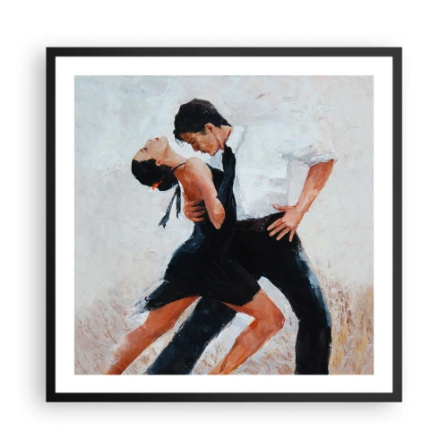 Poster in cornice nera - Il tango dei miei sogni - 60x60 cm