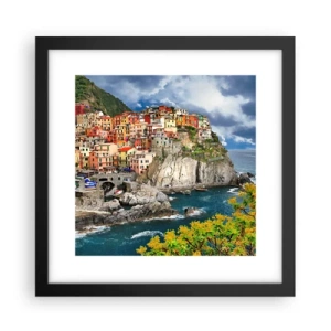 Poster in cornice nera - Aggrappate alla roccia - 30x30 cm