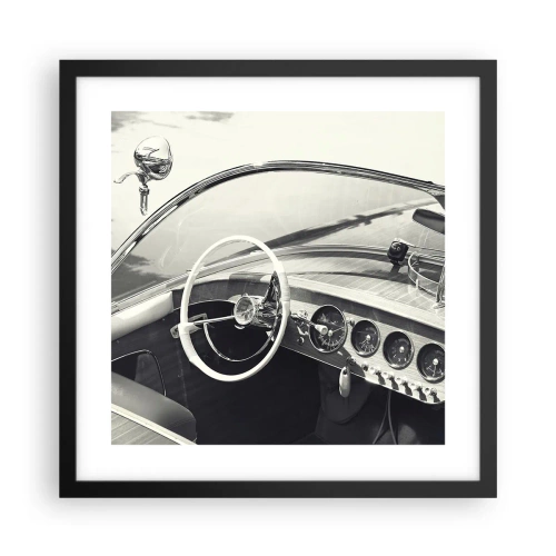 Poster in cornice nera - Il ricco e il povero - 40x40 cm