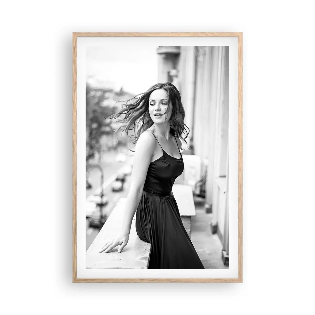 Poster in cornice rovere chiaro - Sicuramente parigina - 61x91 cm