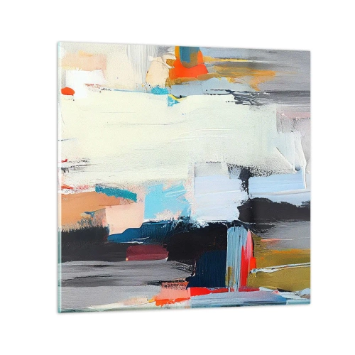 Quadro su vetro - C'è una logica? - 40x40 cm