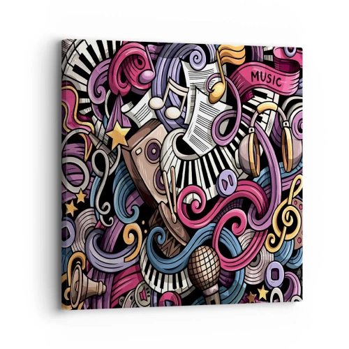 Quadro su tela - Stampe su Tela - Melodia complicata - 30x30 cm