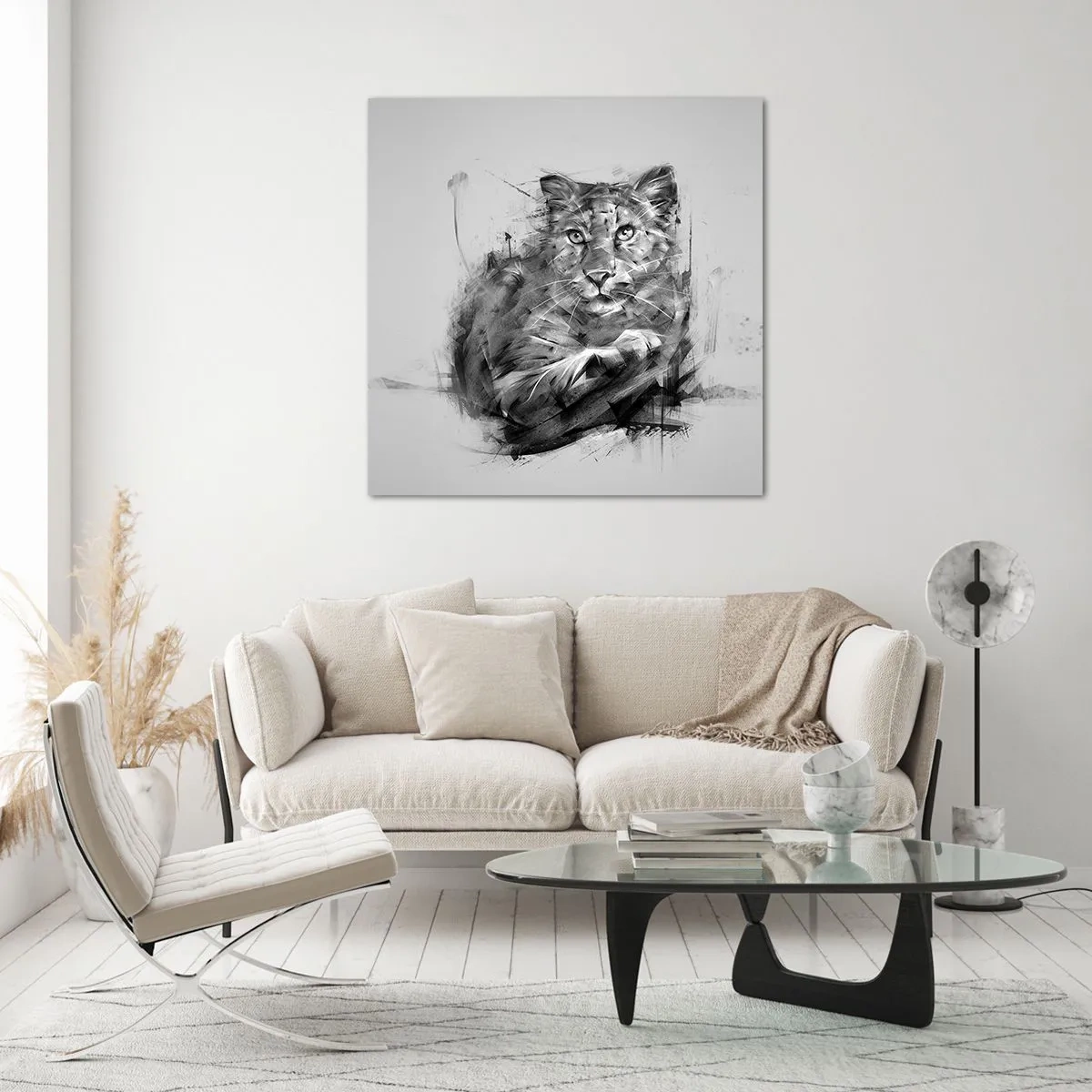 Quadro su vetro - Si, ascolto attentamente - 60x60 cm