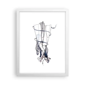 Poster in cornice bianca - Studio del tocco - 30x40 cm