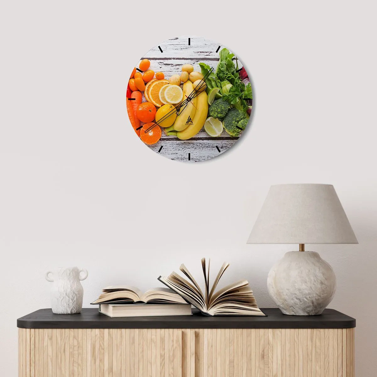 Orologio da parete - Orologio in Vetro - Non basta? - 40x40 cm