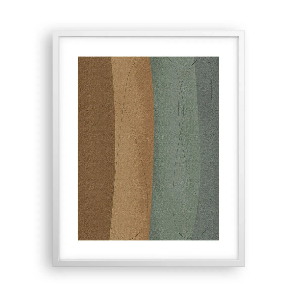 Poster in cornice bianca - Composizione orizzontale - 40x50 cm