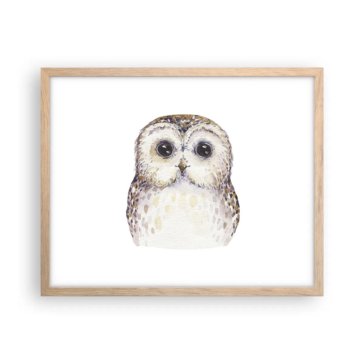 Poster in cornice rovere chiaro - Guardami negli occhi - 50x40 cm