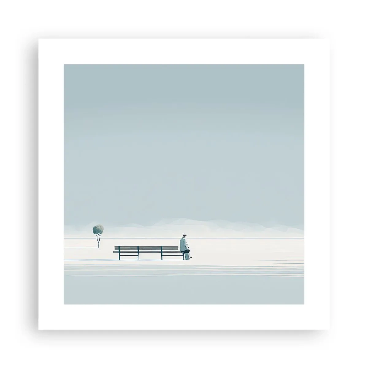 Poster - Si, aspetto. - 40x40 cm