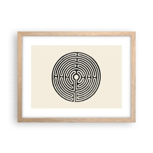 Poster in cornice rovere chiaro - Ordine misterioso - 40x30 cm