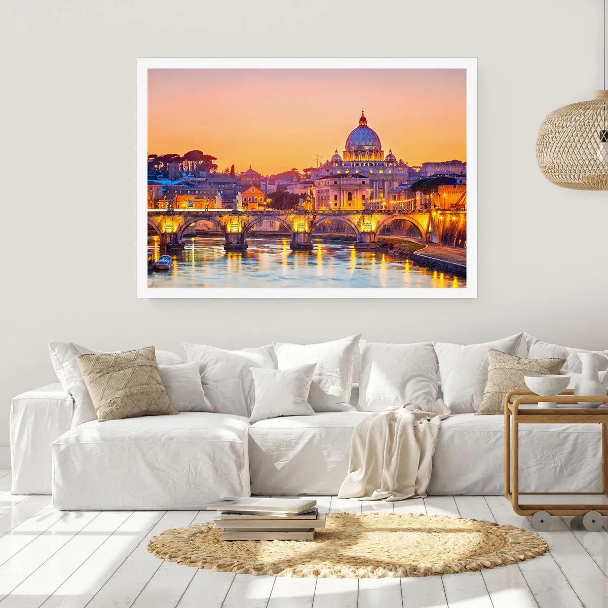 Poster - Tramonto sulla Città Eterna - 40x30 cm