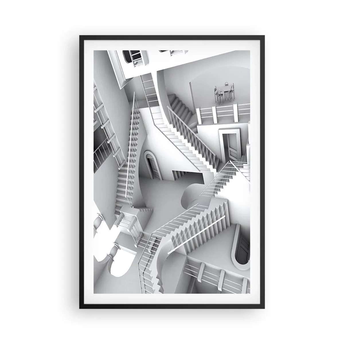 Poster in cornice nera - Il paradosso dello spazio - 61x91 cm