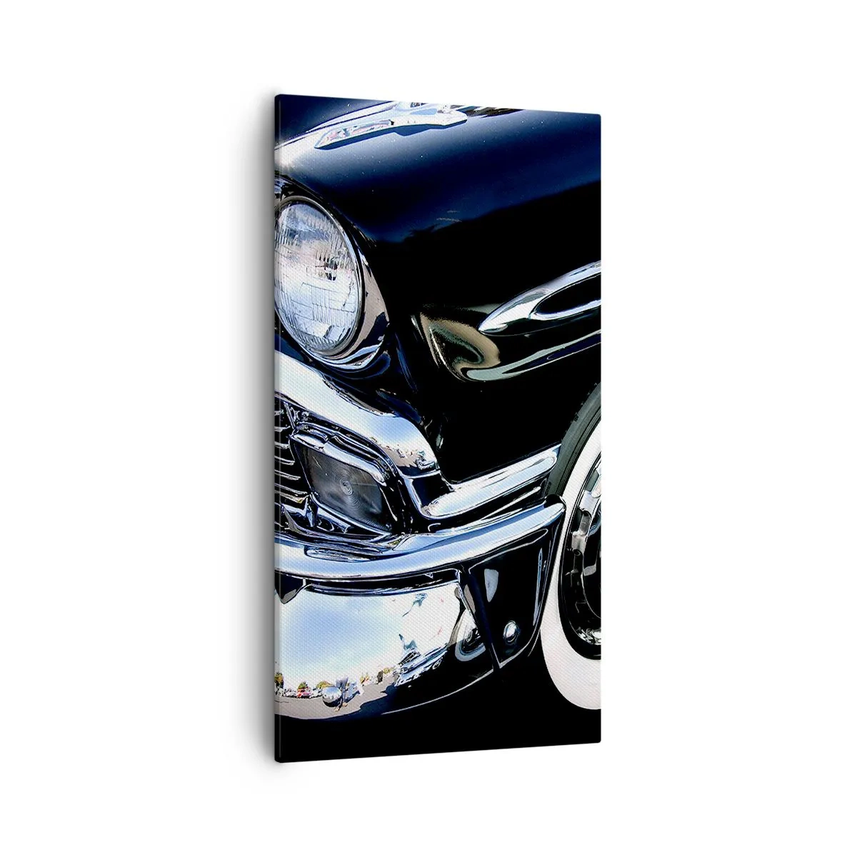 Quadro su tela - Stampe su Tela - Classicità in argento, nero e bianco - 55x100 cm