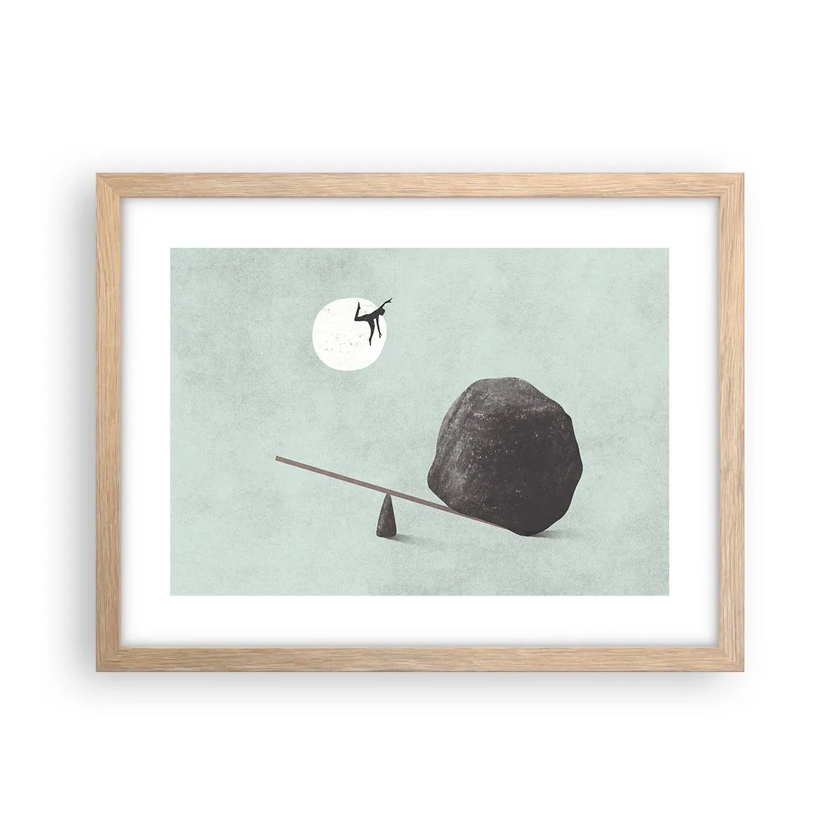 Poster in cornice rovere chiaro - Sogno adempiuto - 40x30 cm