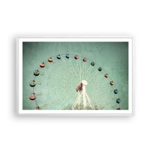 Poster in cornice bianca - Venite a divertirvi - 91x61 cm