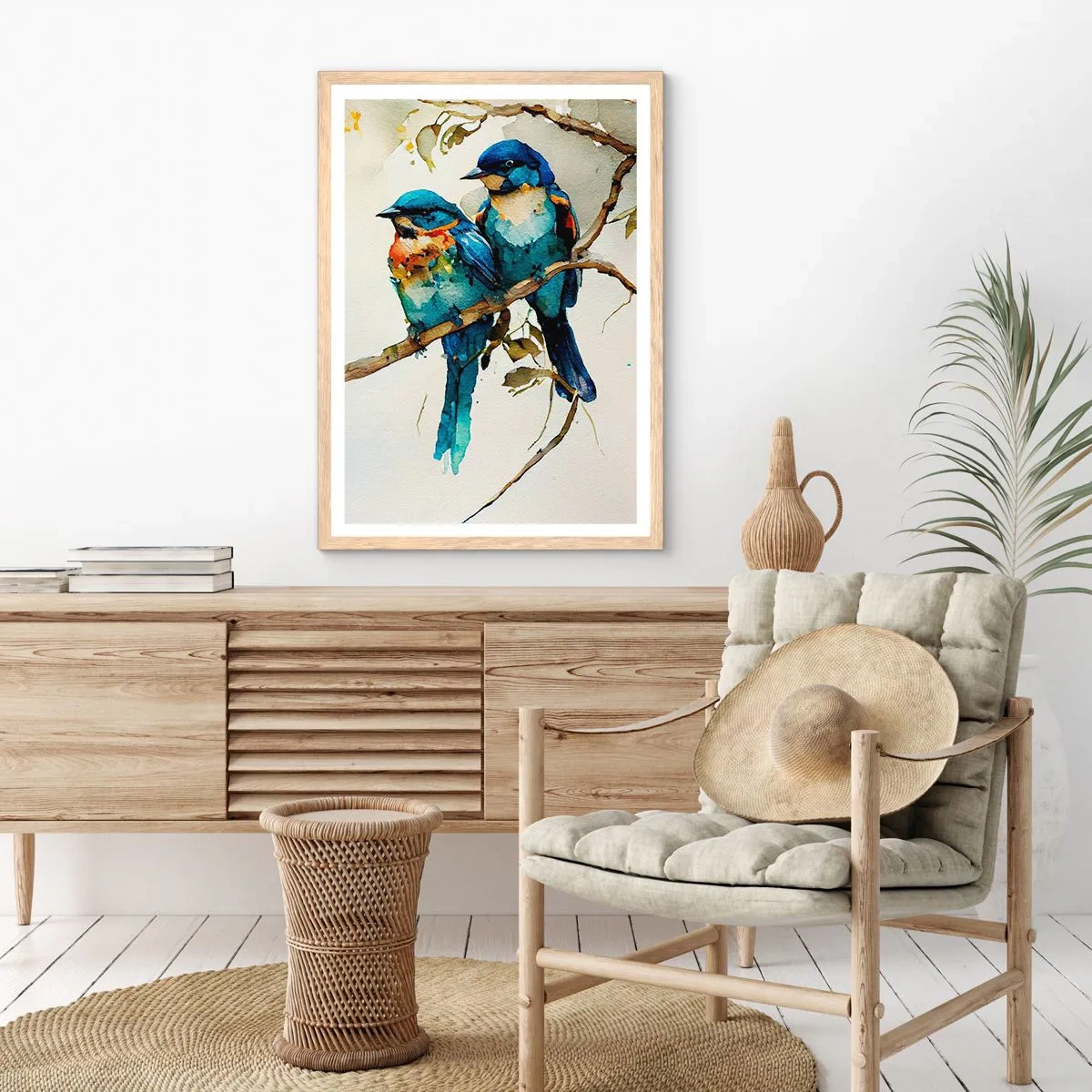 Poster in cornice rovere chiaro - Si è offeso? - 70x100 cm