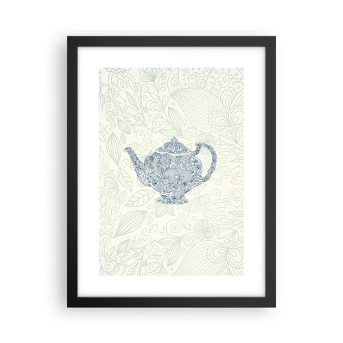 Poster in cornice nera - Magia del tè - 30x40 cm