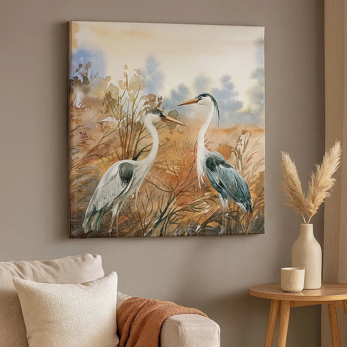 Quadro su tela - Stampe su Tela - Dove in autunno? - 30x30 cm