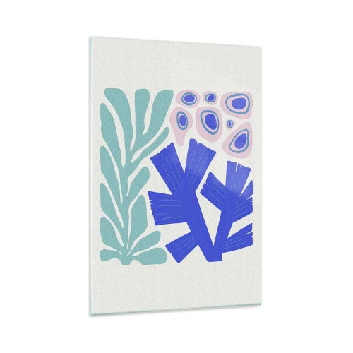 Quadro su vetro - Giardino sotto il mare - 80x120 cm