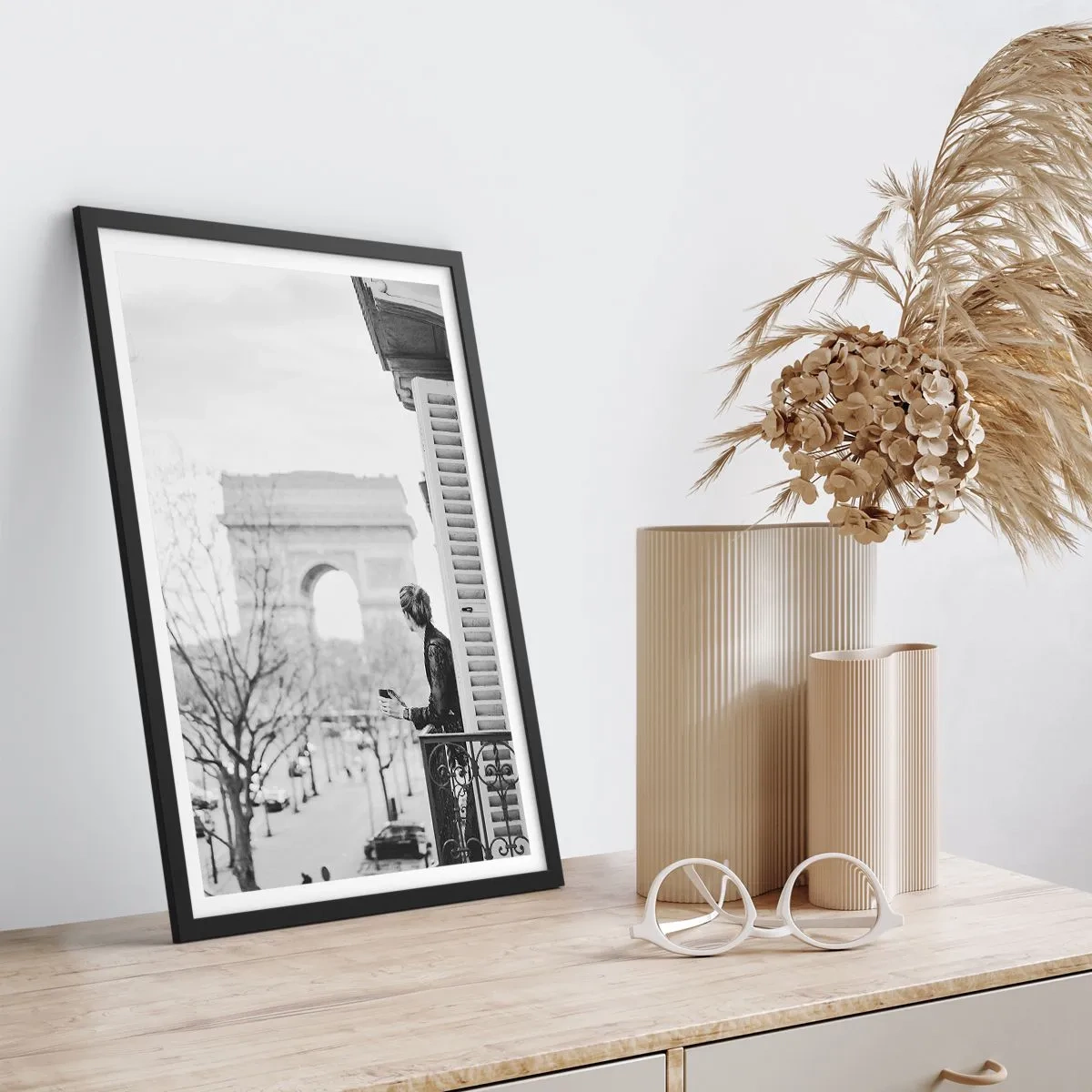 Poster in cornice nera - Camera con vista - 61x91 cm