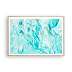 Poster in cornice rovere chiaro - Insieme per sempre - 100x70 cm