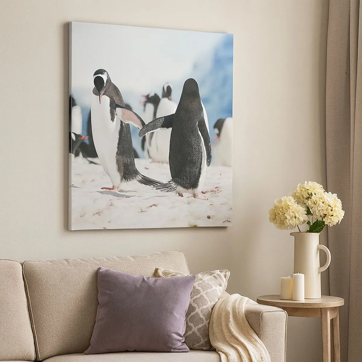 Quadro su tela - Stampe su Tela - Danza sulla neve - 30x30 cm