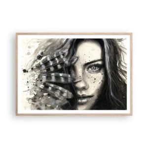 Poster in cornice rovere chiaro - Bellezza selvaggia - 100x70 cm