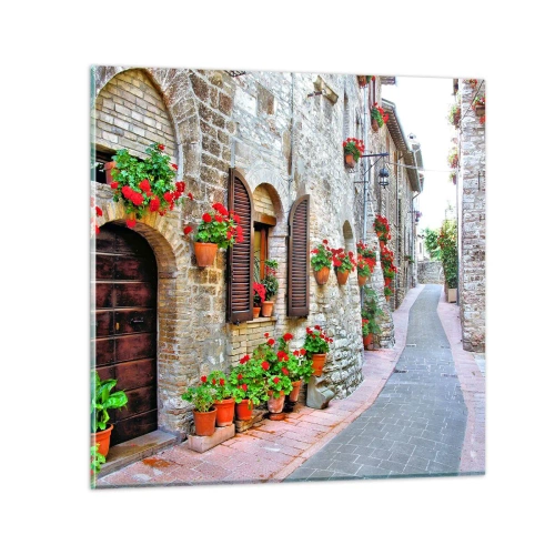 Quadro su vetro - Atmosfera italiana - 40x40 cm