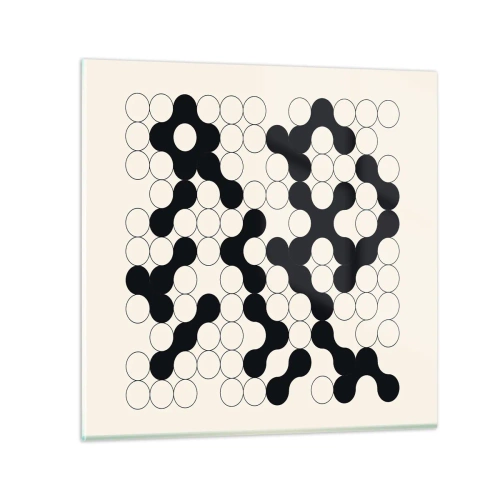 Quadro su vetro - Gioco cinese: variazione - 30x30 cm