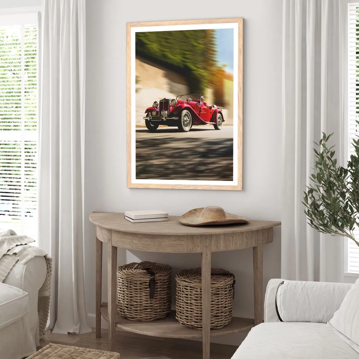 Poster in cornice rovere chiaro - Più bella della Nike di Samotracia - 50x70 cm