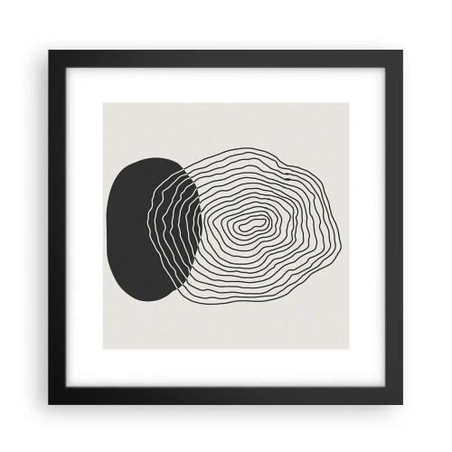 Poster in cornice nera - Durata e vibrazione - 30x30 cm