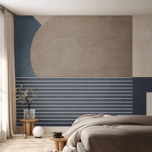 Fotomurali Premium Sand - Composizione di semplicità e rotondità - Minimalismo, Astrazione, Pezzo - 250x175 cm