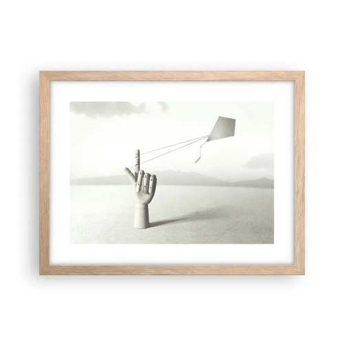Poster in cornice rovere chiaro - Prova di forza - 40x30 cm
