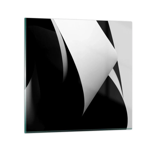 Quadro su vetro - Piani di luce dalle profondità dell'ombra - 30x30 cm