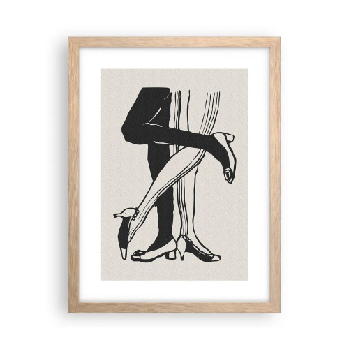 Poster in cornice rovere chiaro - Attributo femminile - 30x40 cm