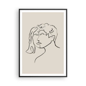 Poster in cornice nera - E divennero una cosa sola - 70x100 cm