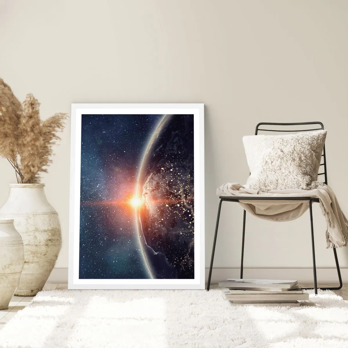 Poster in cornice bianca - In una nuova prospettiva - 50x70 cm