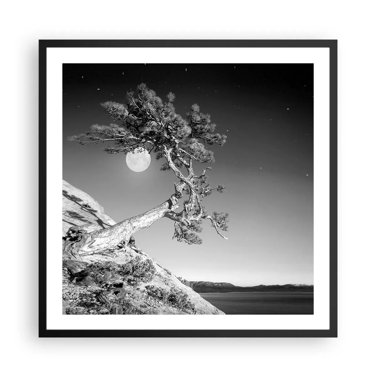 Poster in cornice nera - Guerriera vittoriosa  - 60x60 cm