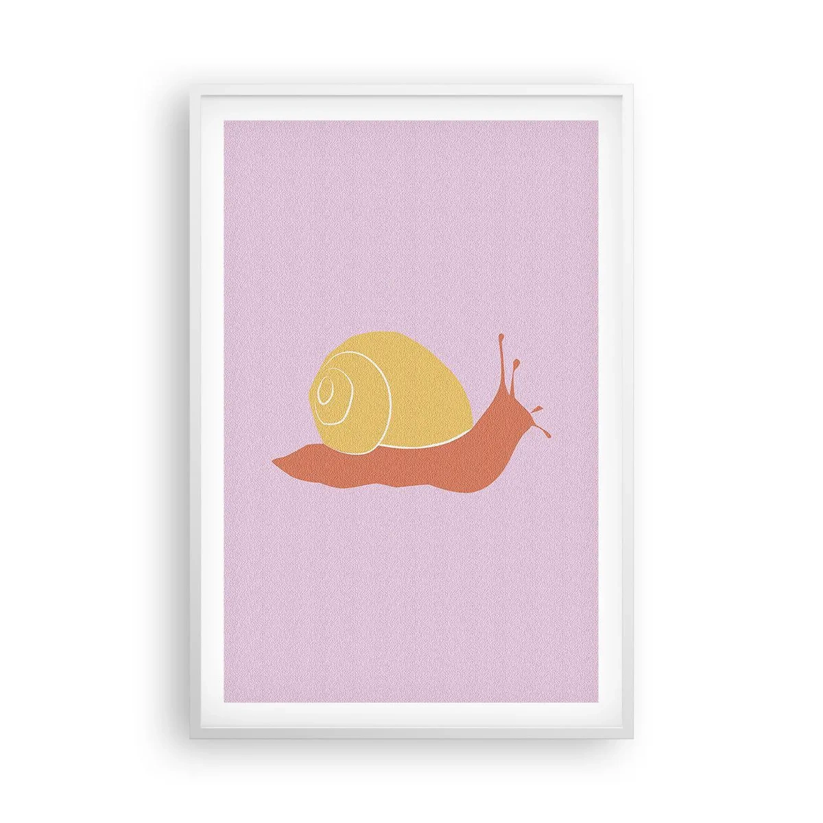 Poster in cornice bianca - Non c'è fretta - 61x91 cm