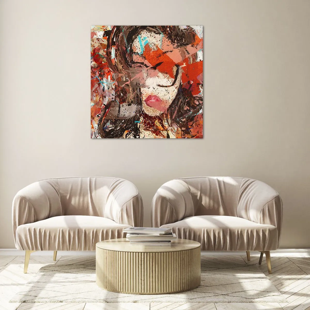 Quadro su vetro - Nessuno sa come sei veramente - 50x50 cm