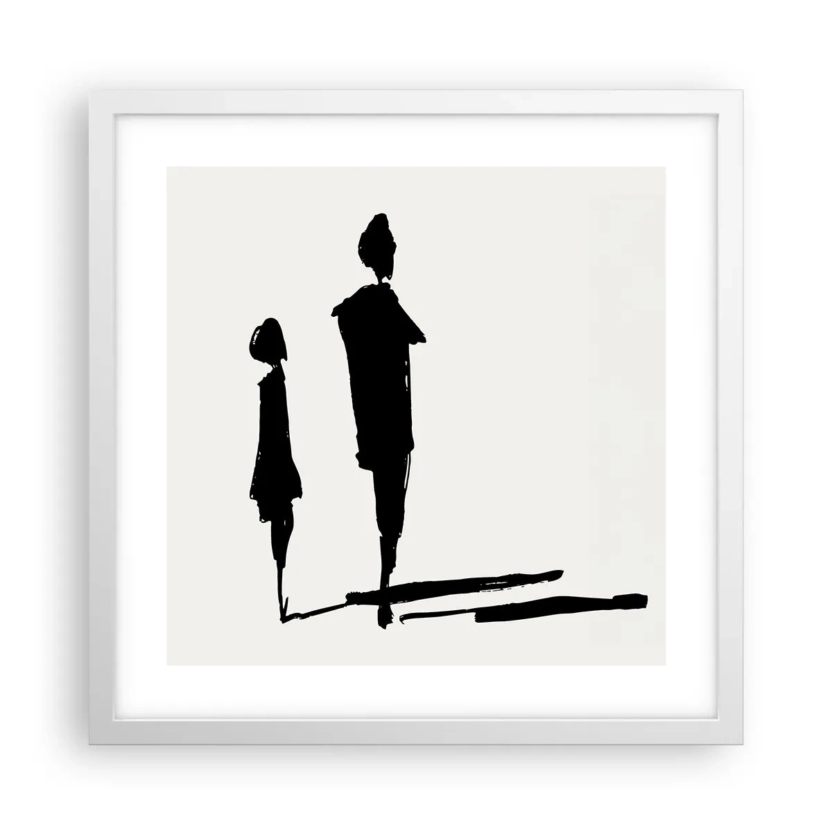 Poster in cornice bianca - Sicuramente insieme? - 40x40 cm