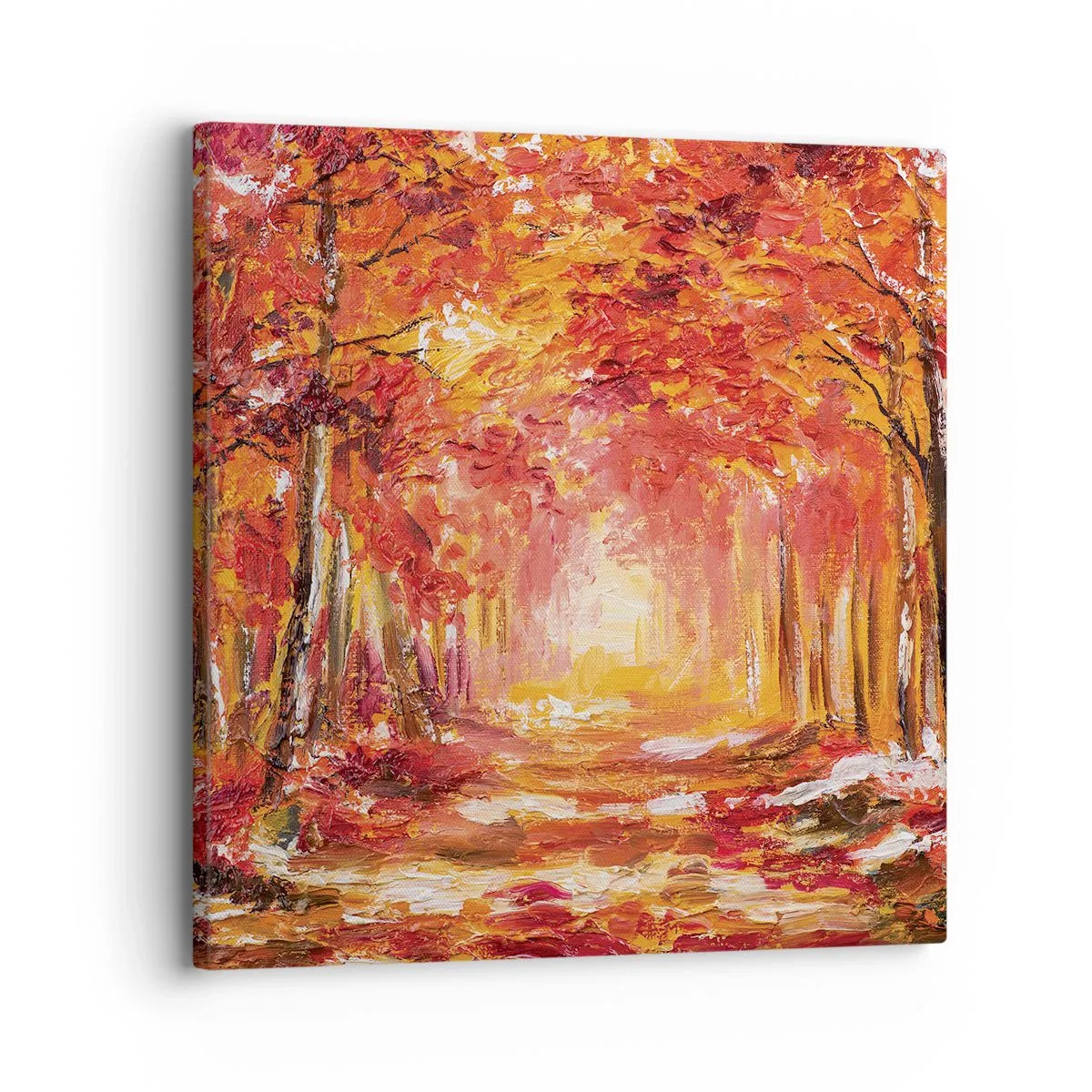 Quadro su tela - Stampe su Tela - Foresta di rame - 30x30 cm