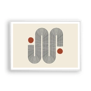 Poster in cornice bianca - Dall'inizio alla fine - 100x70 cm