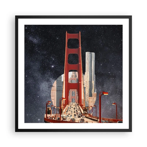 Poster in cornice nera - Sempre al centro - 60x60 cm